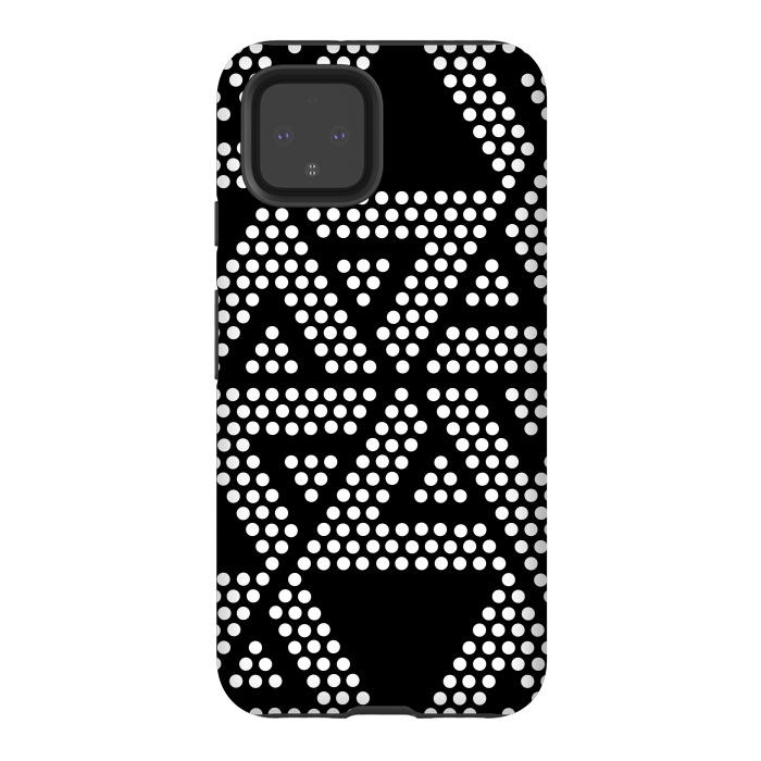 Pixel 4 StrongFit polka dots triangles by TMSarts