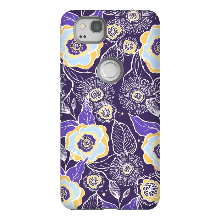 Pixel 2 StrongFit Floral Sunshine by Rose Halsey