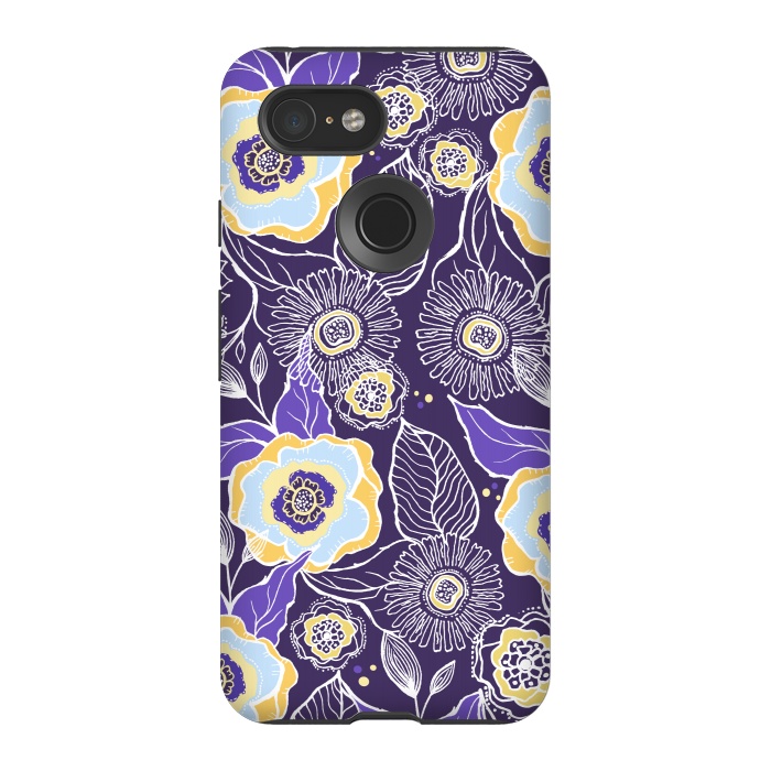 Pixel 3 StrongFit Floral Sunshine by Rose Halsey