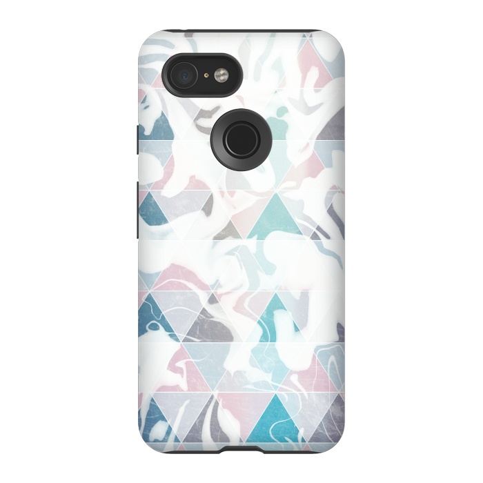 Pixel 3 StrongFit Geometric marble by Jms