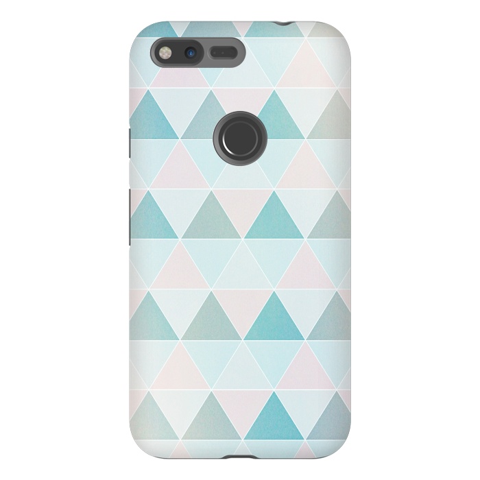 Pixel XL StrongFit Pink blue Triangles  by Jms