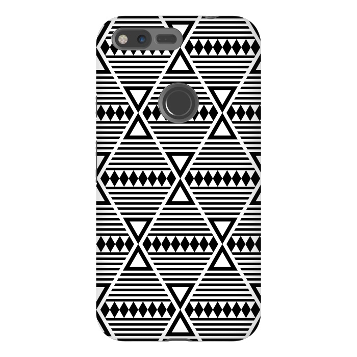 Pixel XL StrongFit black tribal triangles  by TMSarts