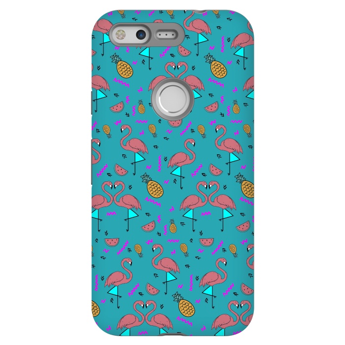 Pixel StrongFit Flamingos In Fashionable Summer by ArtsCase