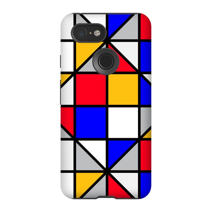 Pixel 3 StrongFit colorful small squares by TMSarts