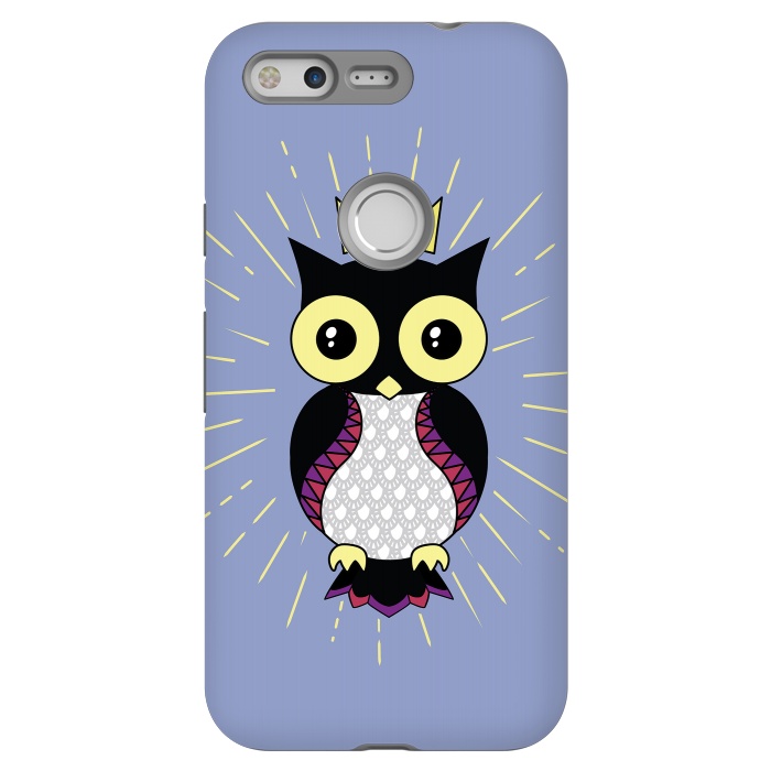 Pixel StrongFit All seeing owl by Laura Nagel