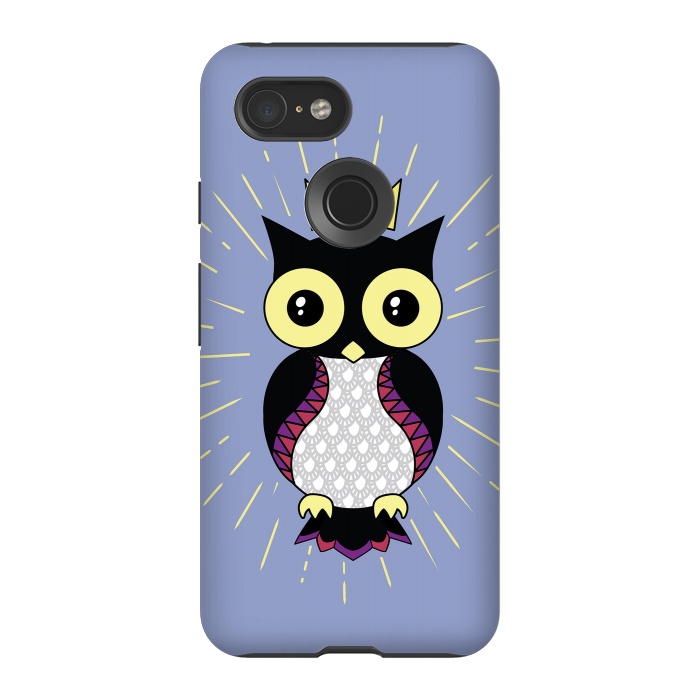 Pixel 3 StrongFit All seeing owl by Laura Nagel