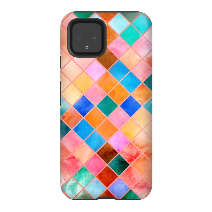Pixel 4 StrongFit Stylish Watercolor Pattern by Art Design Works