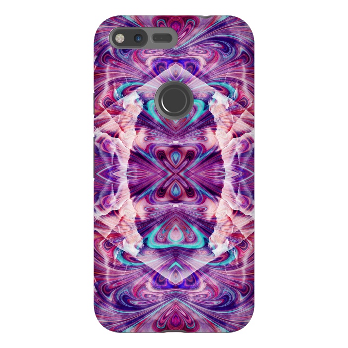 Pixel XL StrongFit Psychedelic precious gemstone marble by Oana 