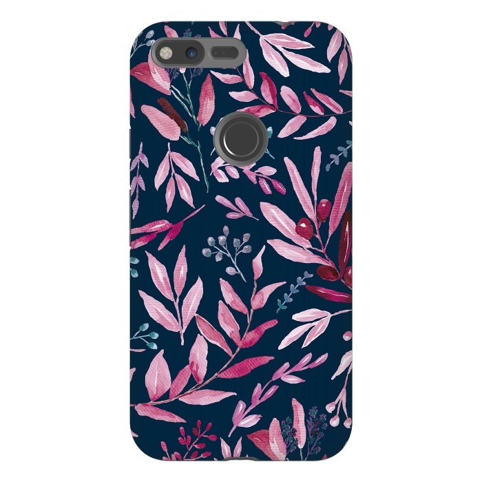 Pixel XL StrongFit Eucalyptus blue and pink by Anis Illustration