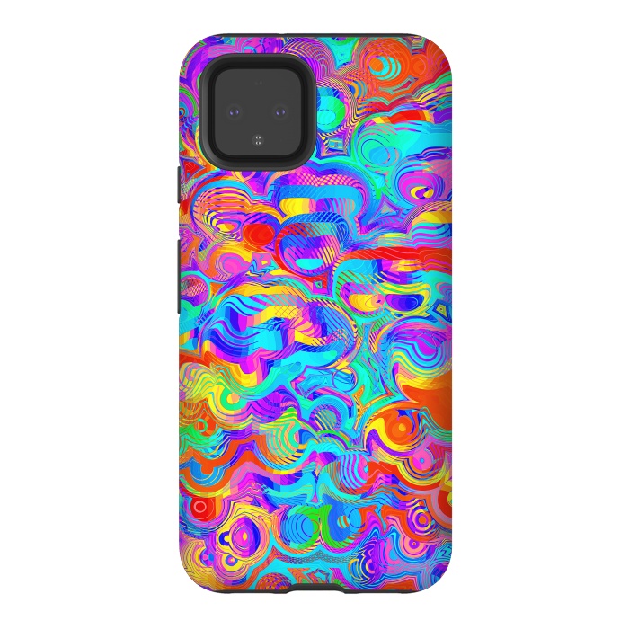 Pixel 4 StrongFit Abstract Colorful Design by Art Design Works