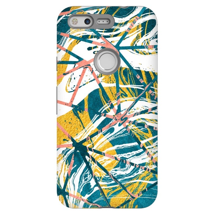 Pixel StrongFit Abstract Marble Waves Pattern by Art Design Works