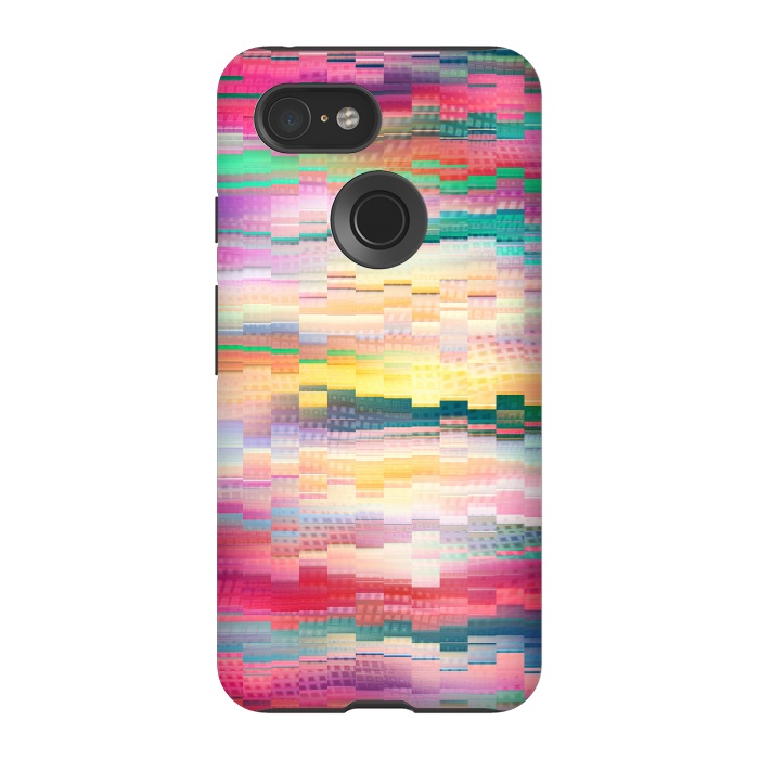 Pixel 3 StrongFit Abstract Vivid Pattern by Art Design Works