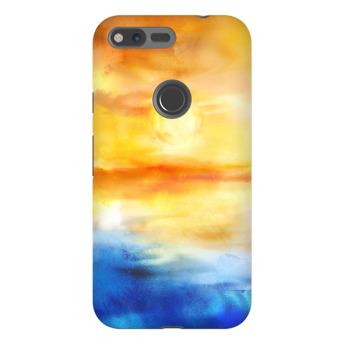 Pixel XL StrongFit Abstract Sunset Artwork I by Art Design Works