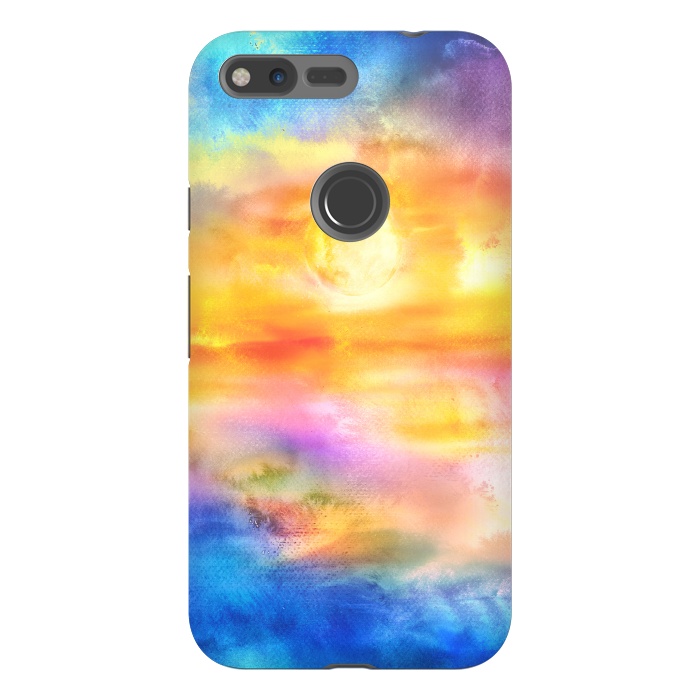 Pixel XL StrongFit Abstract Sunset Artwork II by Art Design Works
