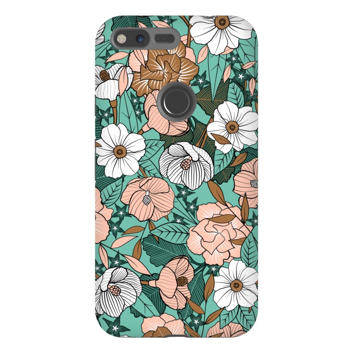 Pixel XL StrongFit Rusted Blush Garden by gingerlique