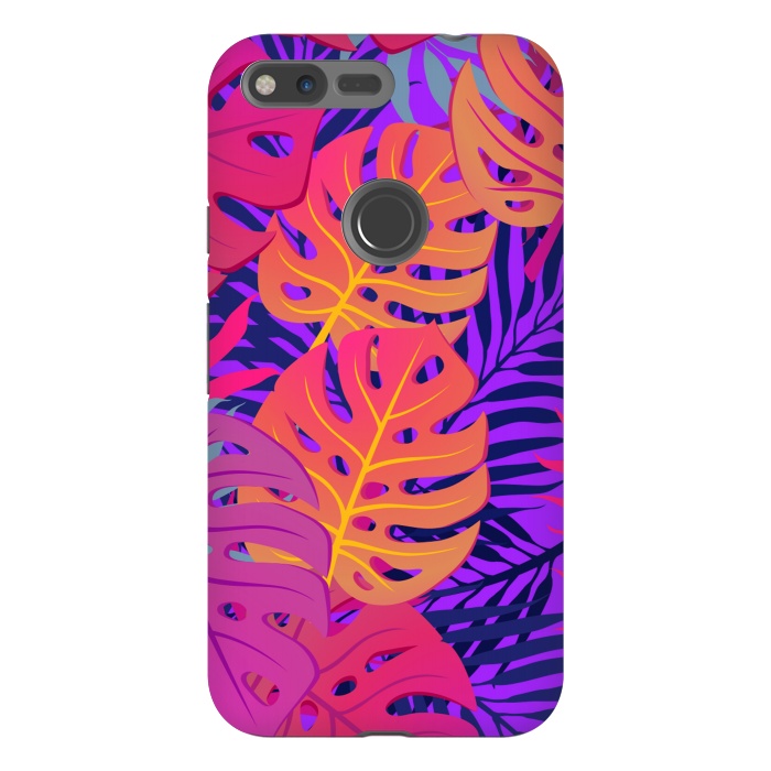 Pixel XL StrongFit Palm Trees In Summer And Neon by ArtsCase