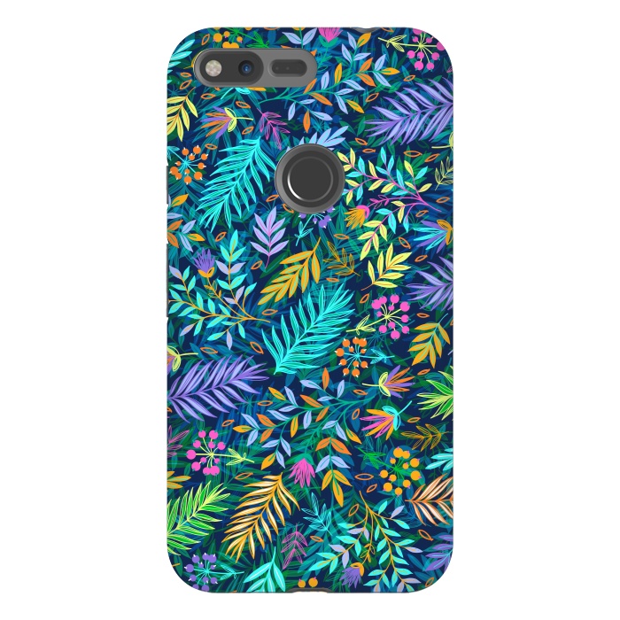 Pixel XL StrongFit Flowers In Cold Colors by ArtsCase
