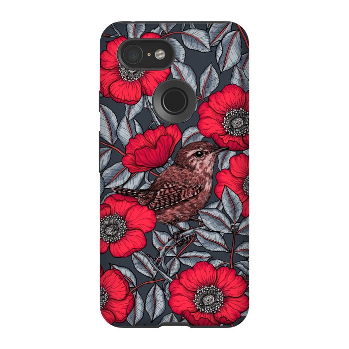 Pixel 3 StrongFit Wrens in the roses 2 by Katerina Kirilova