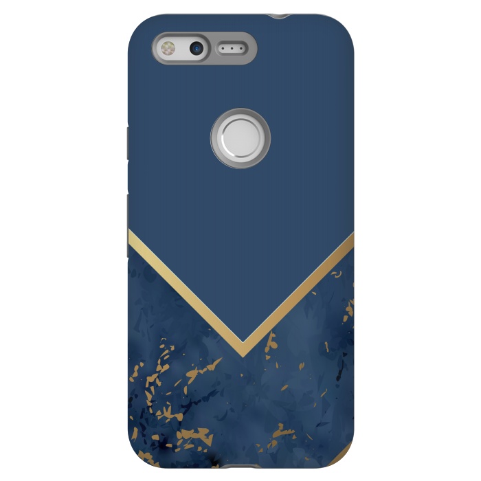 Pixel StrongFit Blue Monochromatic On Marble by ArtsCase
