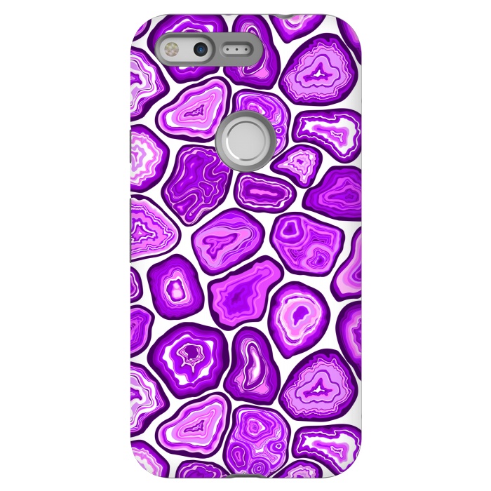 Pixel StrongFit Purple agate slices by Katerina Kirilova