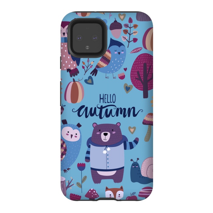 Pixel 4 StrongFit Autumn In Cold Colors by ArtsCase