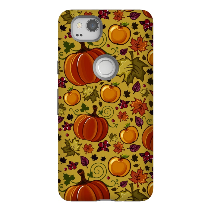 Pixel 2 StrongFit Pumpkin, Autumn Rich Pumpkin by ArtsCase