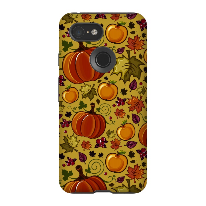Pixel 3 StrongFit Pumpkin, Autumn Rich Pumpkin by ArtsCase