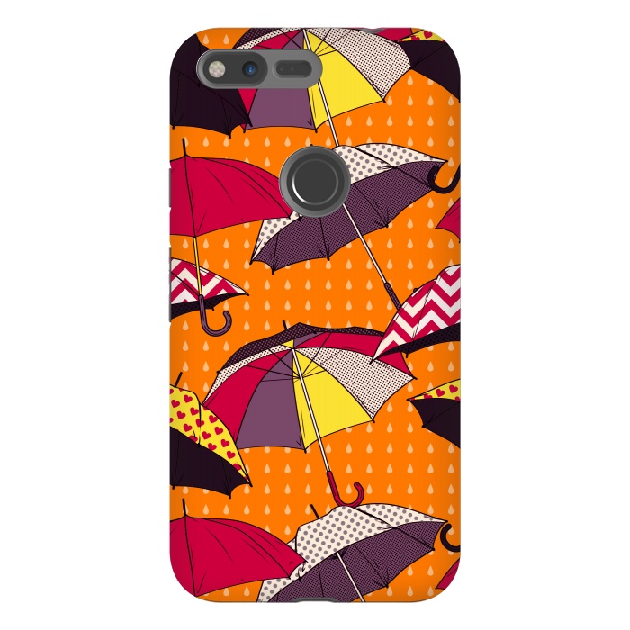 Pixel XL StrongFit Beautiful Umbrellas For Autumn by ArtsCase
