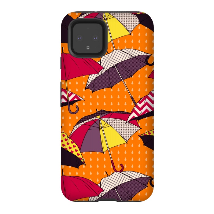 Pixel 4 StrongFit Beautiful Umbrellas For Autumn by ArtsCase