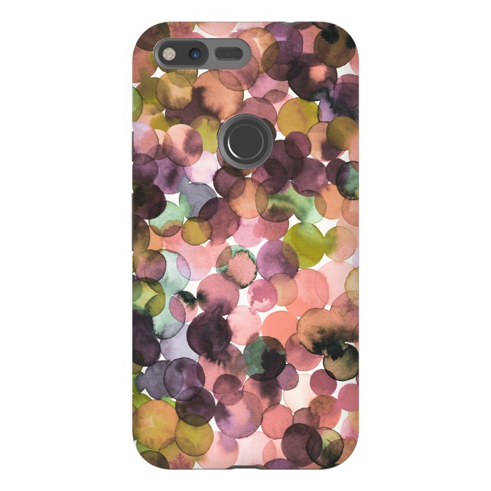 Pixel XL StrongFit Overlapped Watercolor Pale Dots by Ninola Design