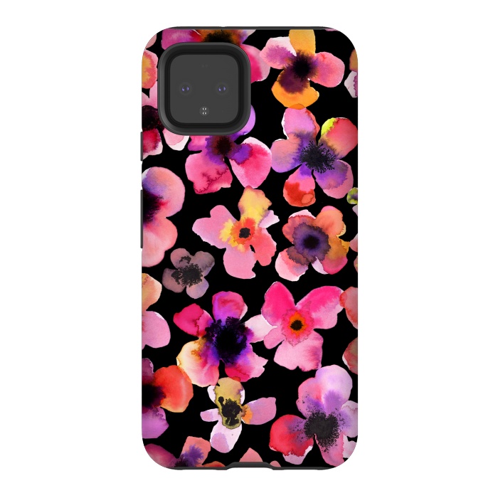 Pixel 4 StrongFit Happy Sweet Flowers by Ninola Design