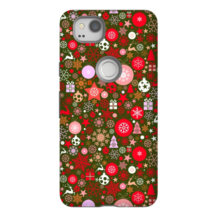 Pixel 2 StrongFit Christmas Decorative Backdrops by ArtsCase