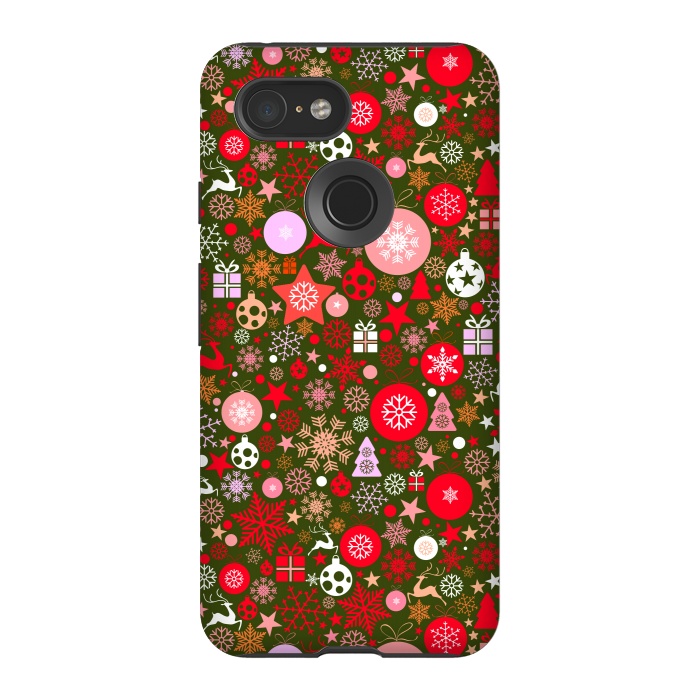 Pixel 3 StrongFit Christmas Decorative Backdrops by ArtsCase