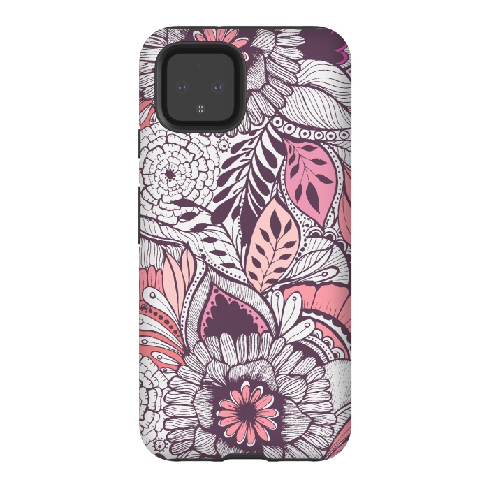 Pixel 4 StrongFit WildFlorals  by Rose Halsey