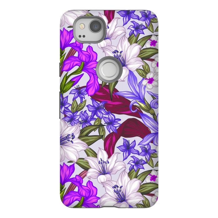 Pixel 2 StrongFit lilies flowers happy for you by ArtsCase