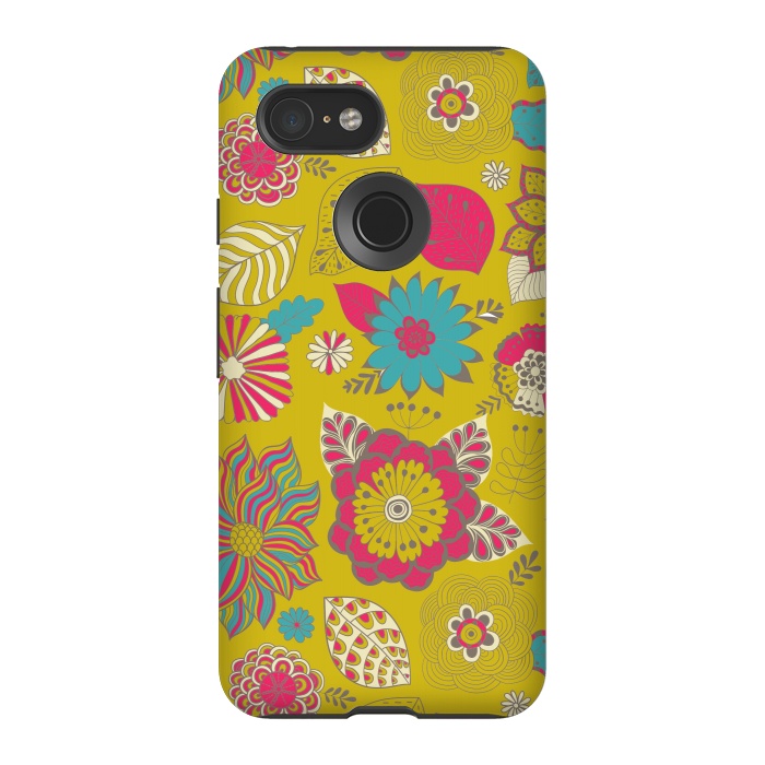 Pixel 3 StrongFit country flowers for summer by ArtsCase