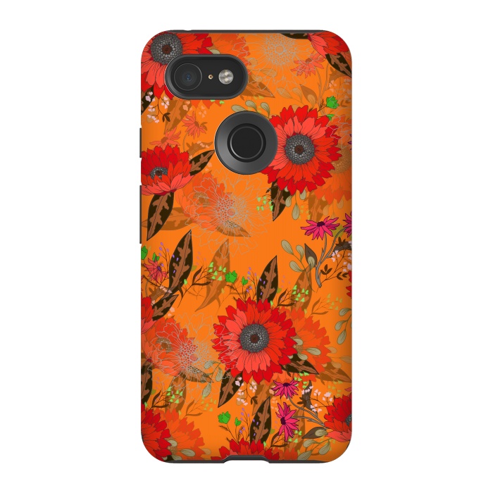 Pixel 3 StrongFit Sunflowers for October by ArtsCase