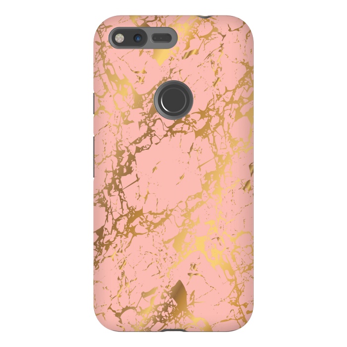 Pixel XL StrongFit Salmon with golden details by ArtsCase