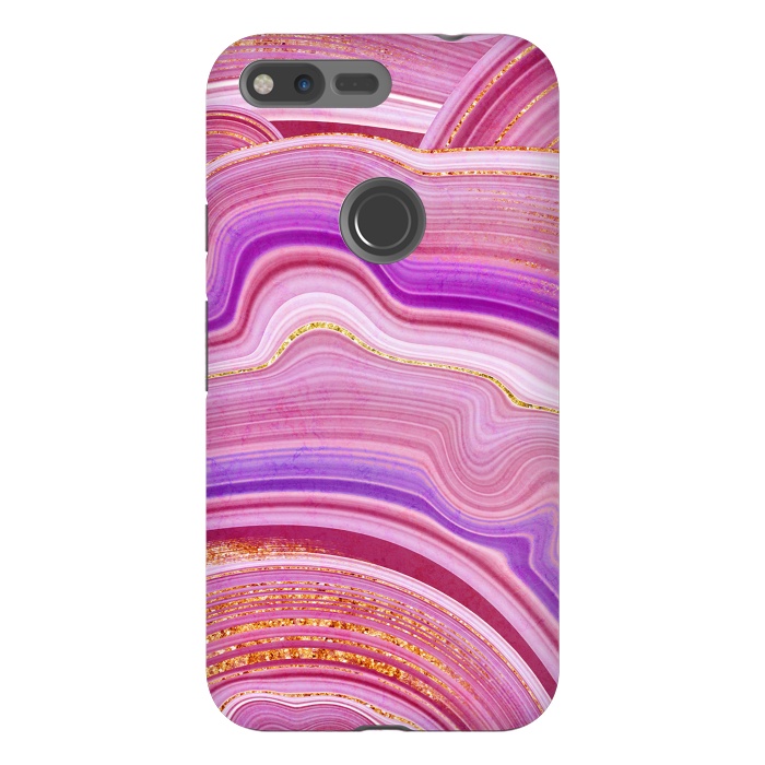 Pixel XL StrongFit Marble Design fake stone textures, painted artificial marbled by ArtsCase