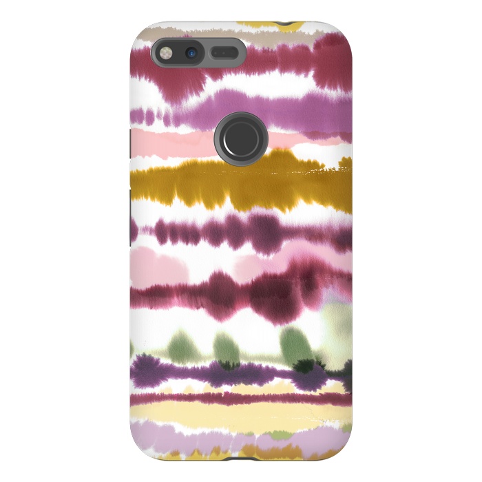 Pixel XL StrongFit Soft Watercolor Lines Gold by Ninola Design