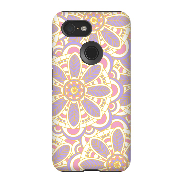 Pixel 3 StrongFit Lilac Lace by Shelly Bremmer