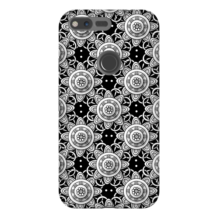 Pixel XL StrongFit Lace Flowers by Shelly Bremmer