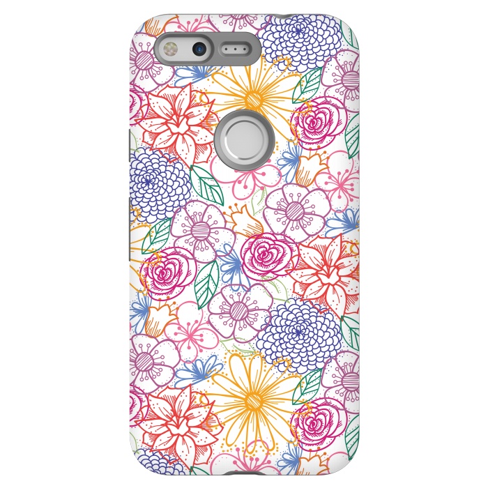 Pixel StrongFit Summer Bright Floral by TracyLucy Designs