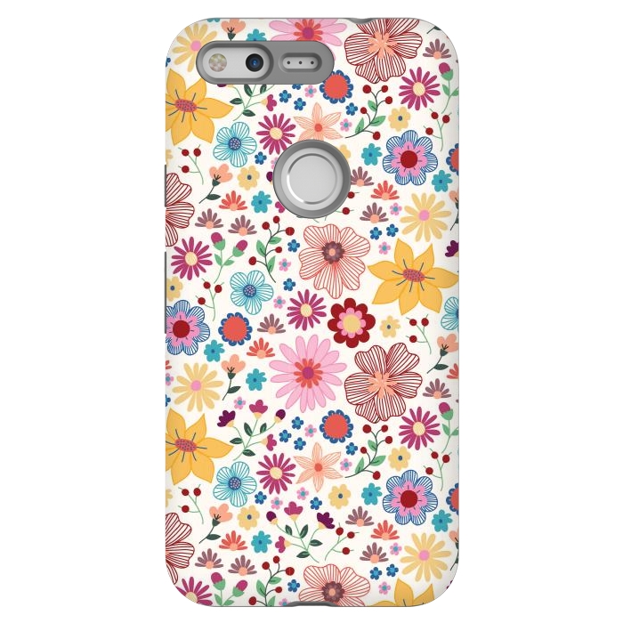 Pixel StrongFit Springtime Wild Bloom by TracyLucy Designs