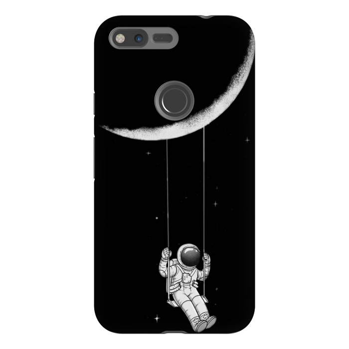 Pixel XL StrongFit moon astronaut by haroulita