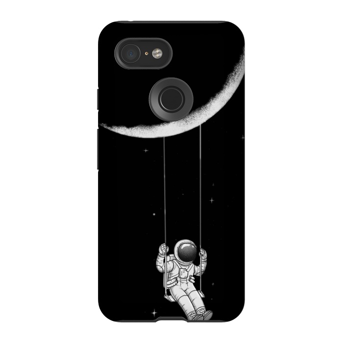 Pixel 3 StrongFit moon astronaut by haroulita