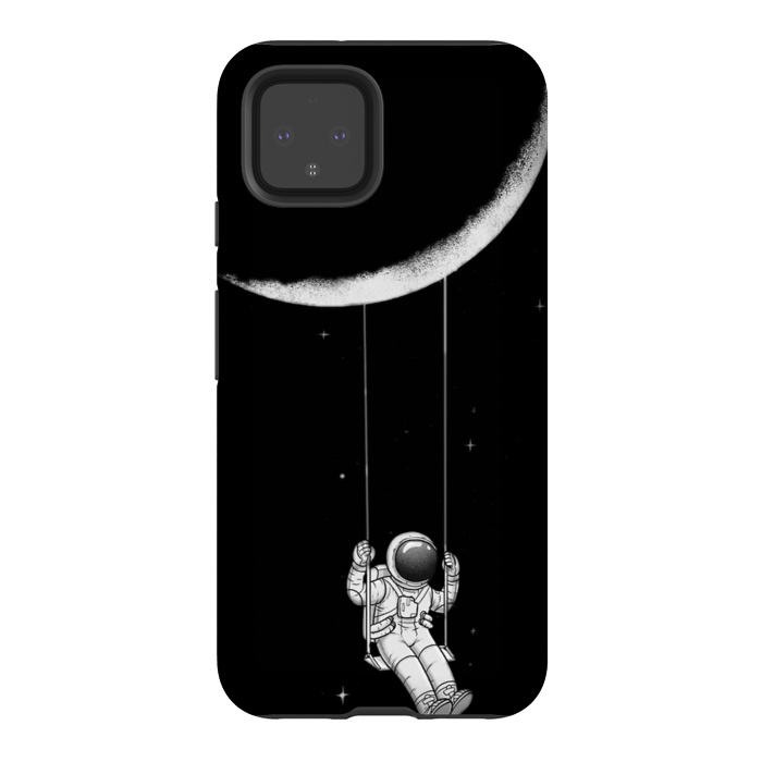 Pixel 4 StrongFit moon astronaut by haroulita