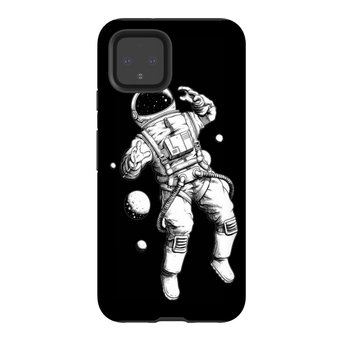 Pixel 4 StrongFit astronaut by haroulita