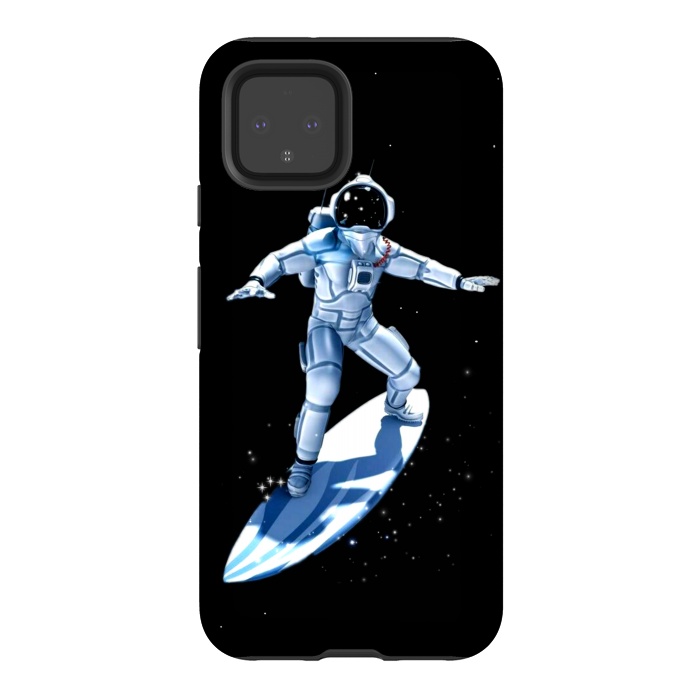 Pixel 4 StrongFit surf astronaut by haroulita