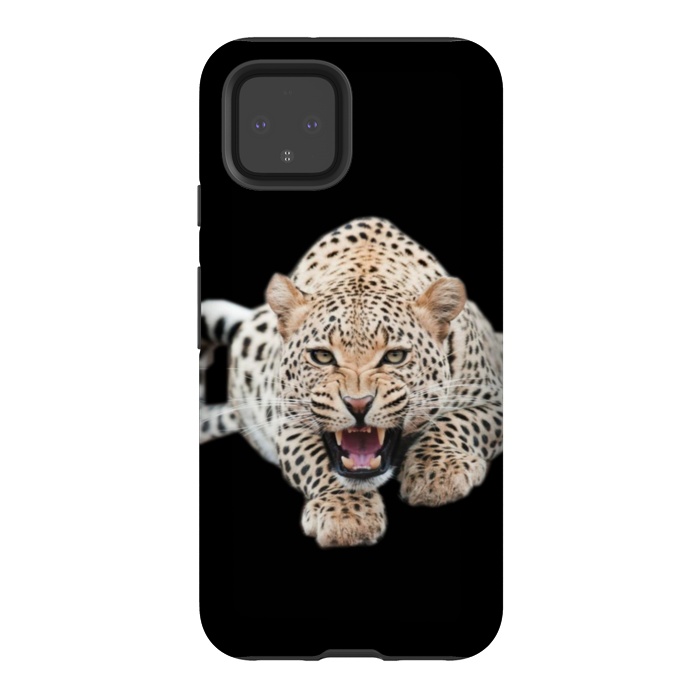Pixel 4 StrongFit wild leopard by haroulita